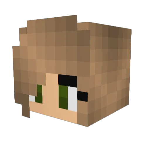 Queen_Bay Minecraft avatar head, 3D render