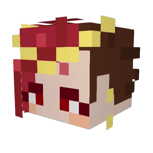 Queen_Birdie Minecraft avatar head, 3D render