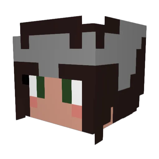 Queen_Carly Minecraft avatar head, 3D render