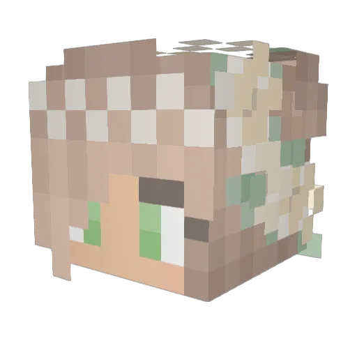 Queen_Daya Minecraft avatar head, 3D render