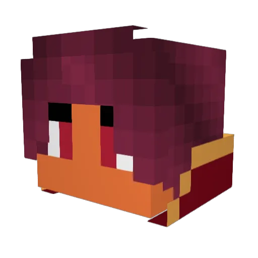 Queen_Ellamenta Minecraft avatar head, 3D render