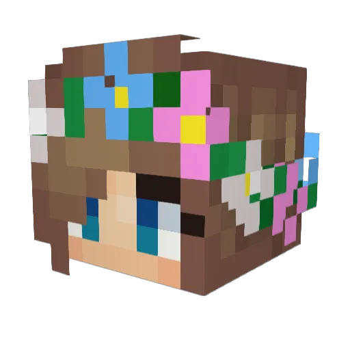 Queen_Haz3l Minecraft avatar head, 3D render