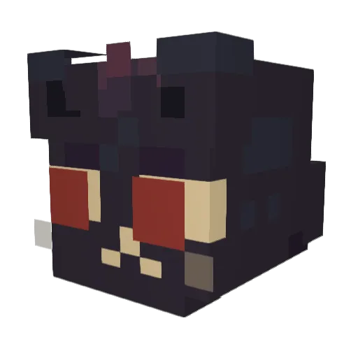 Queen_Honey_ Minecraft avatar head, 3D render