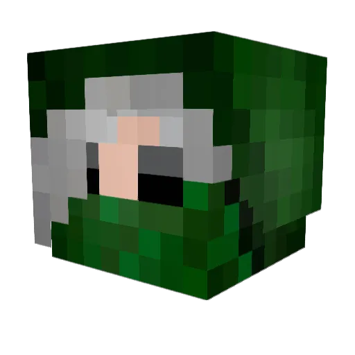 Queen_Kerillian Minecraft avatar head, 3D render