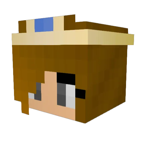 Queen_Of_BD5M Minecraft avatar head, 3D render