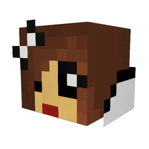Queen_Of_Harts Minecraft avatar head, 3D render