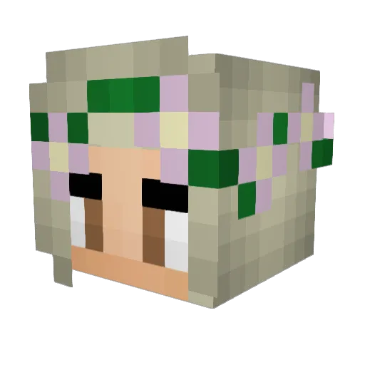 Queen_Of_Mc Minecraft avatar head, 3D render