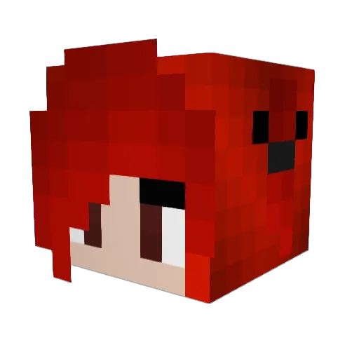 Queen_Scarlet_55 Minecraft avatar head, 3D render