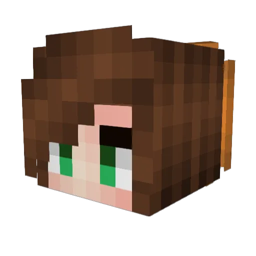 Queen_Soso Minecraft avatar head, 3D render