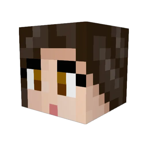 Queen_Undine Minecraft avatar head, 3D render