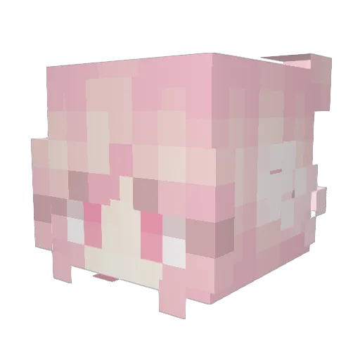 Queen_XV Minecraft avatar head, 3D render