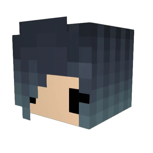 Queenemoji Minecraft avatar head, 3D render