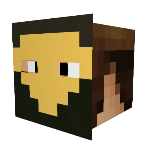 Queenfan1985 Minecraft avatar head, 3D render