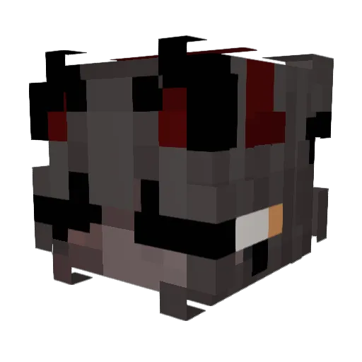 Queenhil Minecraft avatar head, 3D render