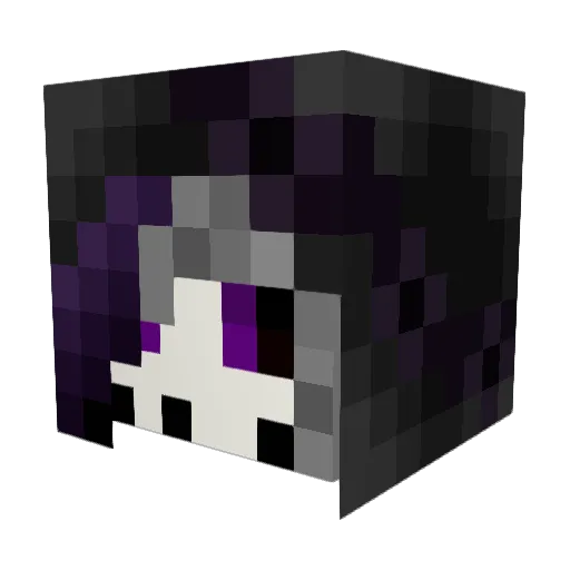 Queenie_101 Minecraft avatar head, 3D render