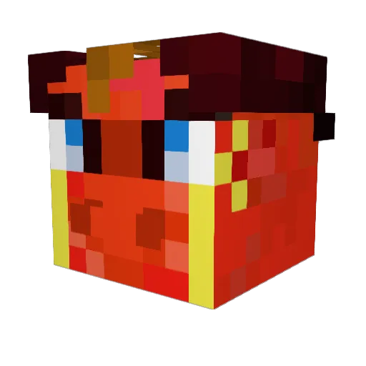 Queenis23680 Minecraft avatar head, 3D render