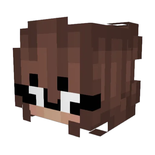 Queenkitty098 Minecraft avatar head, 3D render