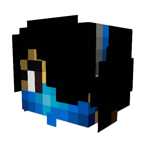 Queenlilo22 Minecraft avatar head, 3D render