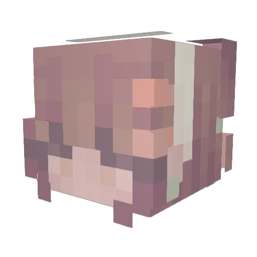 Queenluna976 Minecraft avatar head, 3D render