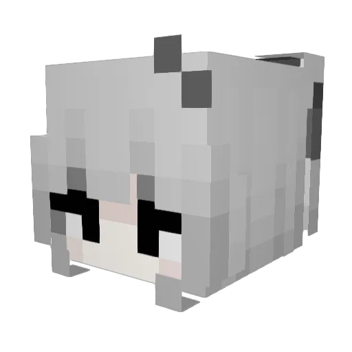 Queenniksnax Minecraft avatar head, 3D render