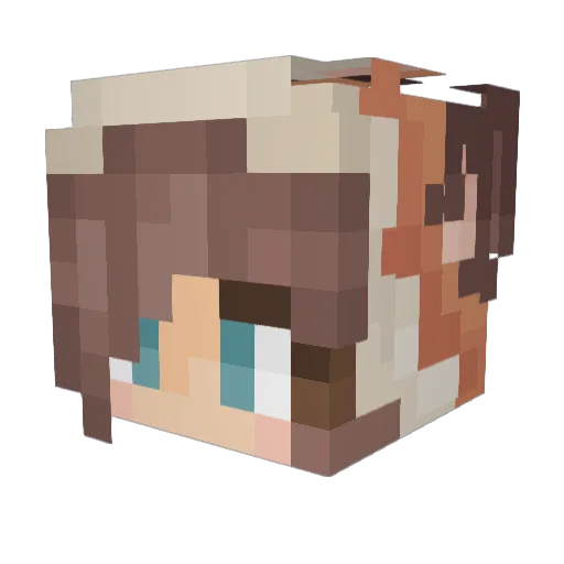 QueenofQueens110 Minecraft avatar head, 3D render