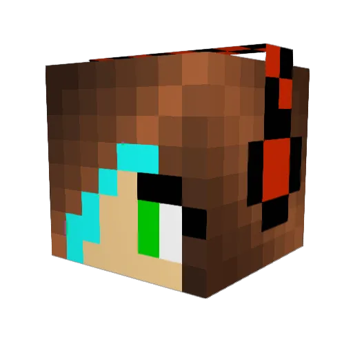 QueenoftheFlame Minecraft avatar head, 3D render