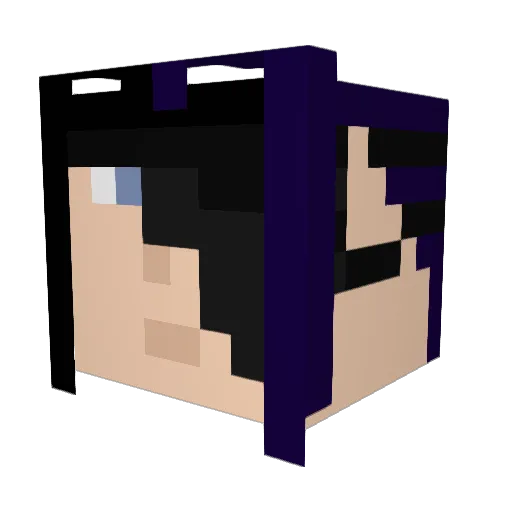 Queenrarity2007 Minecraft avatar head, 3D render