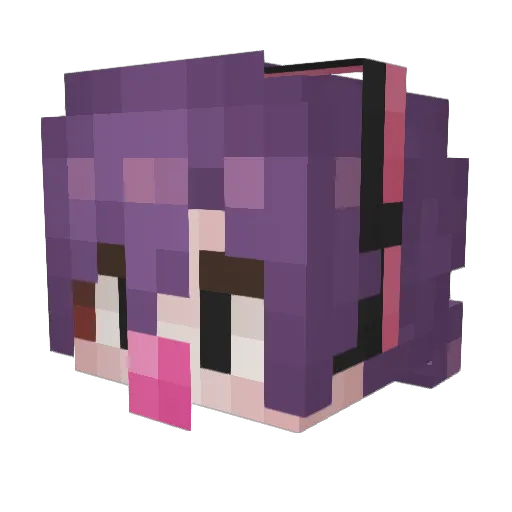 Queenyul1004 Minecraft avatar head, 3D render