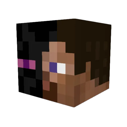 Queezap Minecraft avatar head, 3D render