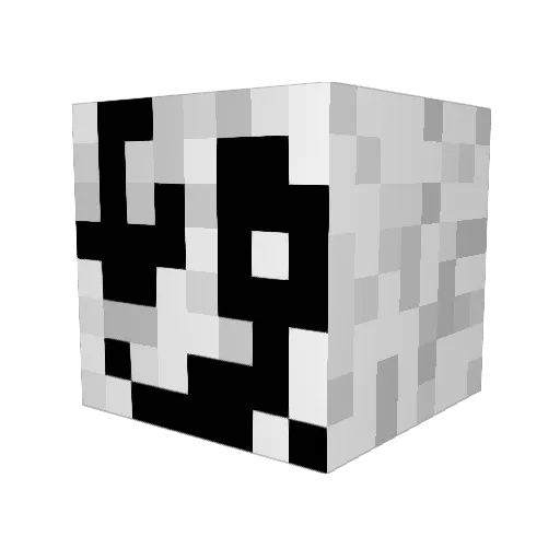 Quelaaan Minecraft avatar head, 3D render