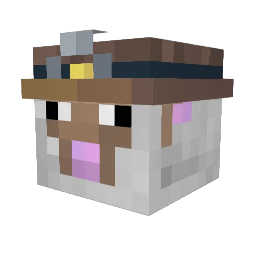 Quemado80 Minecraft avatar head, 3D render