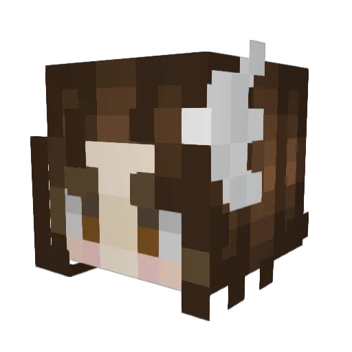 Quemirasbobo_ Minecraft avatar head, 3D render