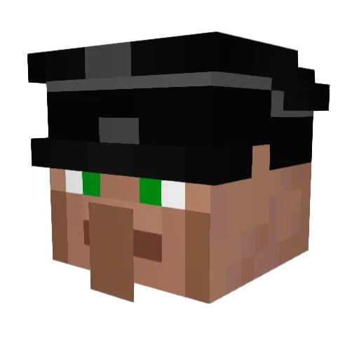 Quengle_John Minecraft avatar head, 3D render