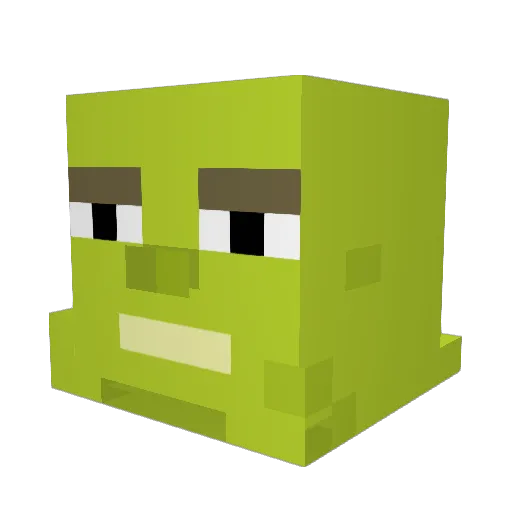 Quenthub Minecraft avatar head, 3D render