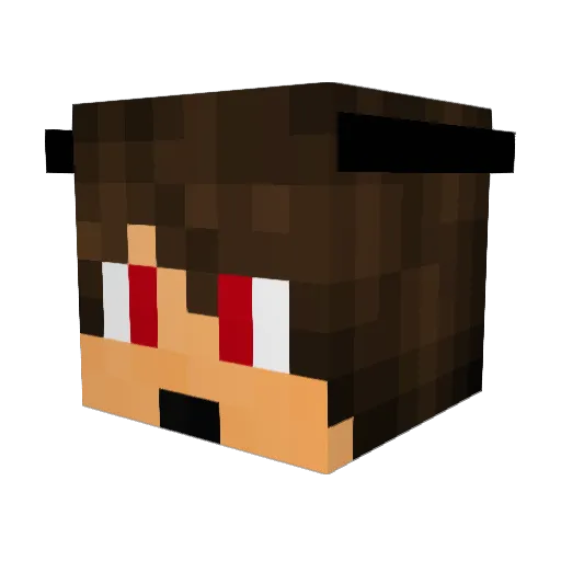 Quentin368 Minecraft avatar head, 3D render