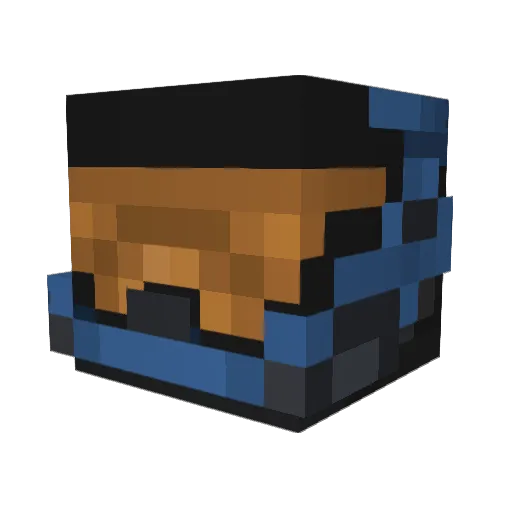 QuentinDRE Minecraft avatar head, 3D render