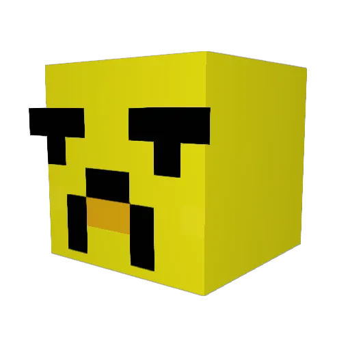 QuentinHD Minecraft avatar head, 3D render