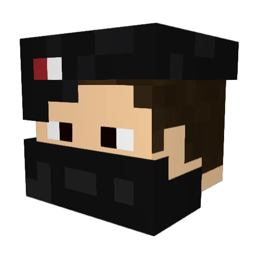 QuentinVogel Minecraft avatar head, 3D render