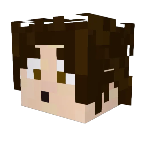 Quentins_sword Minecraft avatar head, 3D render