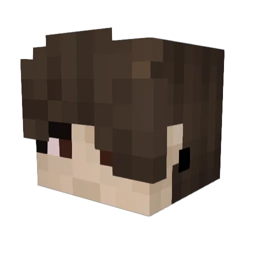 Quentinscrimes Minecraft avatar head, 3D render
