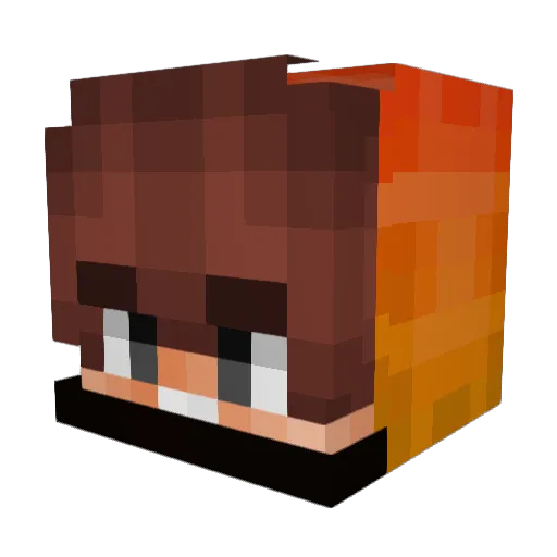 Quentoni05 Minecraft avatar head, 3D render