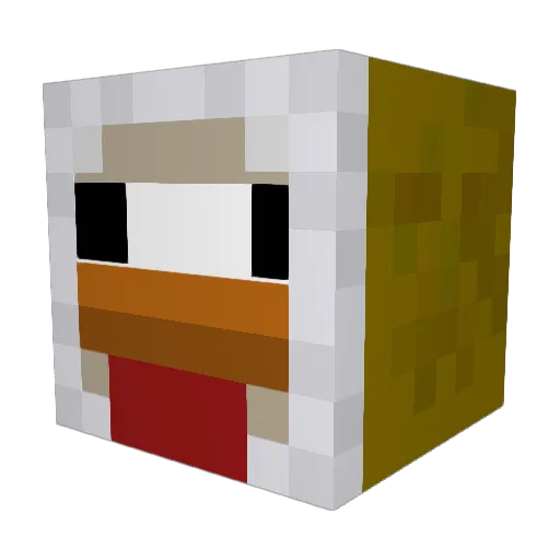 Quer203 Minecraft avatar head, 3D render