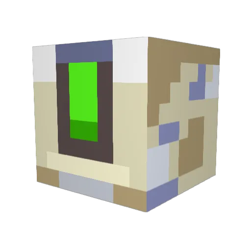 Querno1001 Minecraft avatar head, 3D render