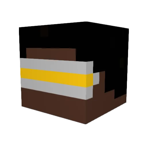 Querrel Minecraft avatar head, 3D render