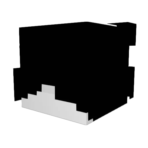 Quertey Minecraft avatar head, 3D render