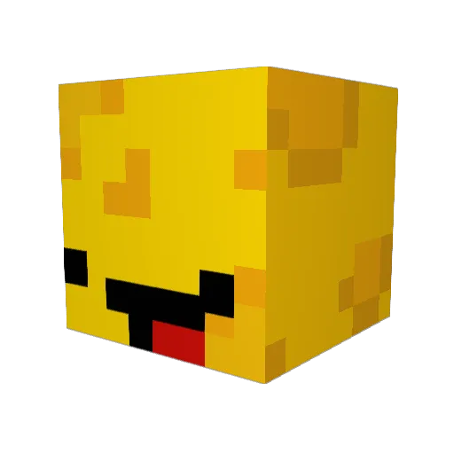 Queso09 Minecraft avatar head, 3D render