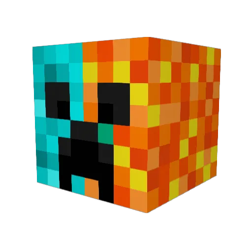 Questbic200 Minecraft avatar head, 3D render