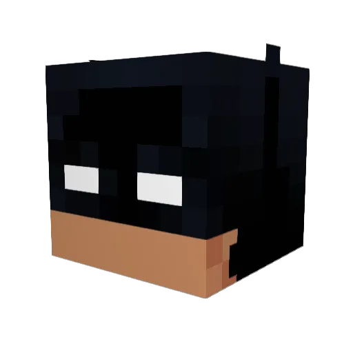 Questicles Minecraft avatar head, 3D render