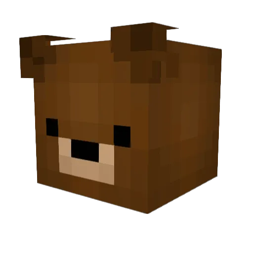 QuestionMitch Minecraft avatar head, 3D render