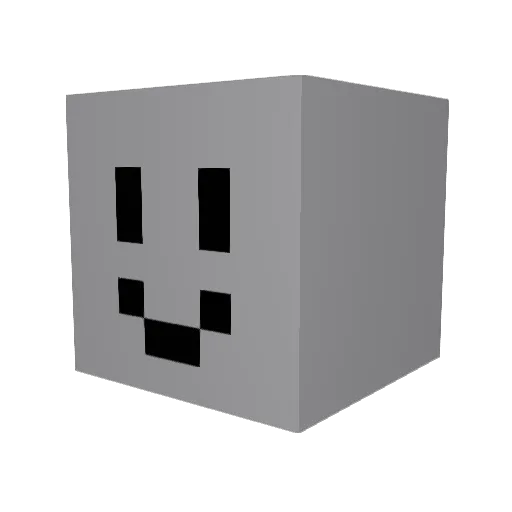 QuestionNark Minecraft avatar head, 3D render